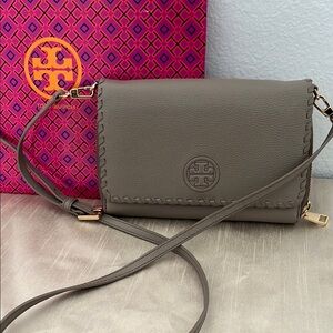 Tory Burch Gray Crossbody Bag